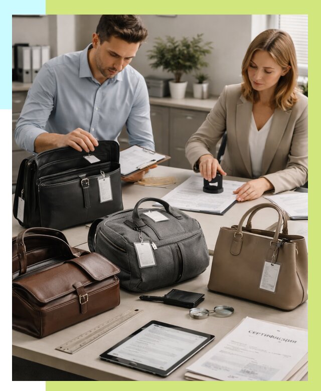 Сертификация сумок в Набережных Челнах от 7619 руб. | Алешин-Нбр