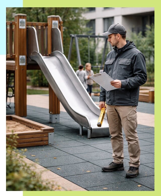 Сертификация детских площадок в Набережных Челнах от 25395 р. | Алешин-Нбр