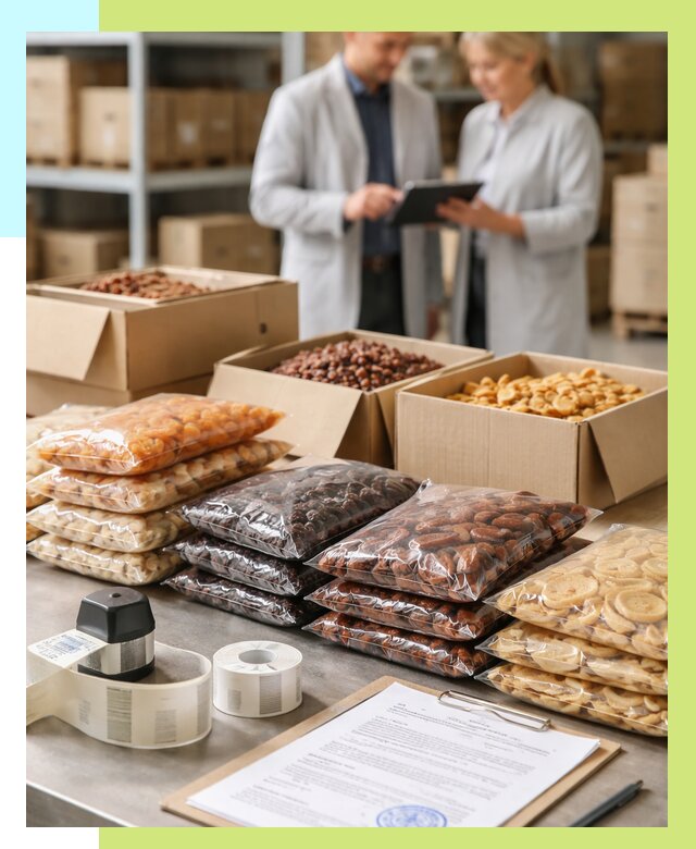 Сертификация сухофруктов в Набережных Челнах от 12190 р. | Алешин-Нбр под ключ