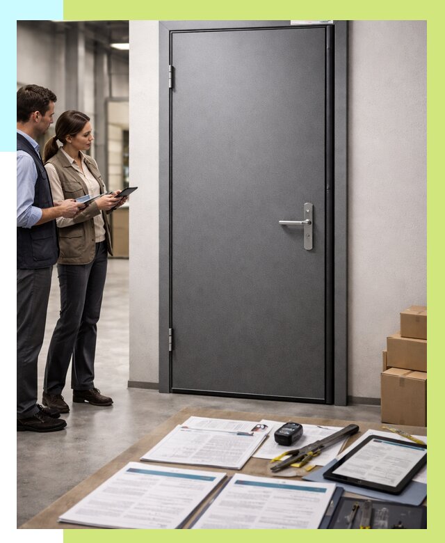 Сертификация противопожарных дверей в Набережных Челнах от 9142 р. | Алешин-Нбр