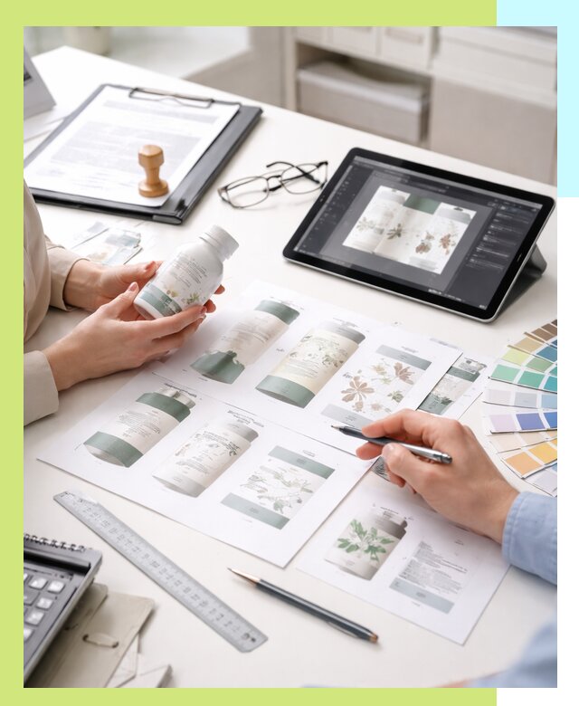 Профессиональная разработка дизайна и текста этикетки продукции в Набережных Челнах