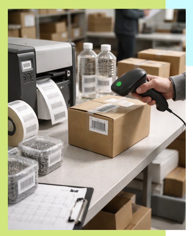 Штрихкодирование продукции и маркировка для продажи в Набережных Челнах