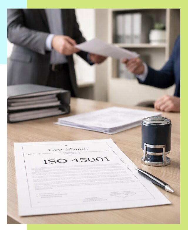 Сертификат ISO 45001 в Набережных Челнах под ключ от 45711 р. | Алешин-Нбр